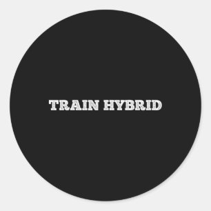 Sticker Rond Soulever lourd courir loin Sport Fitness Hybride C