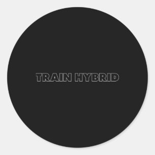 Sticker Rond Soulever lourd courir loin Sport hybride Fitness C
