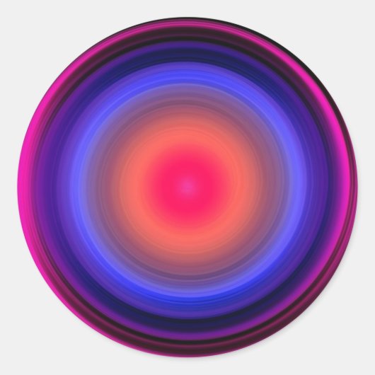 Sticker Rond Sound Waves Cycles Voice Waving Liquide Light Vibe (Devant)