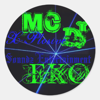 Sticker Rond Soundz à compression X