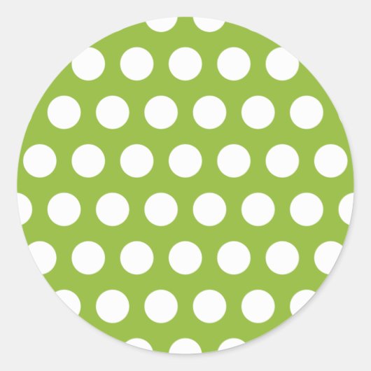 Sticker Rond Soupe de pois avec points (Devant)