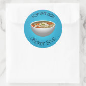 Sticker Rond Soupe de poulet (Sac)
