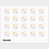 Sticker Rond Soupe de poulet (Feuille)