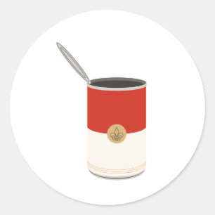 Sticker Rond Soupe de tomate