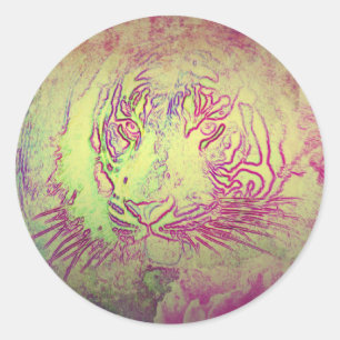 Sticker Rond Source du Tigre