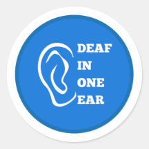 Sourd D'Une Oreille Bleu Design