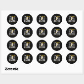 Sticker Rond Sourd. Pas idiot. Asl Deaf Sign Language Deaf Deaf (Feuille)