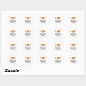 Sticker Rond Sourdough Bread Wheat Bakery Product Name (Feuille)