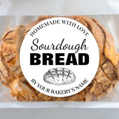 Sticker Rond Sourdough Homemade Items Label SD01_03rd