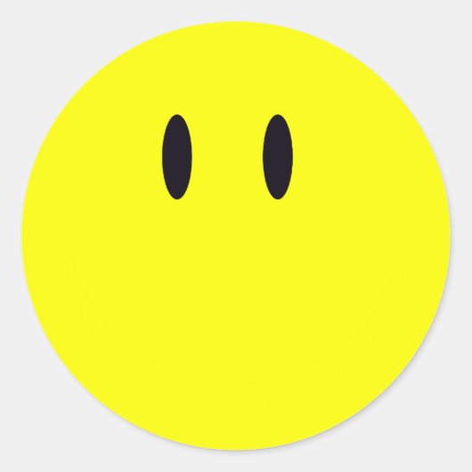 Sticker Rond souriant (Devant)