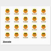 Sticker Rond Souriez que c'est une Sunna (Feuille)