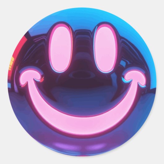 Sticker Rond sourire (Devant)
