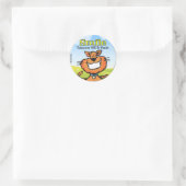 Sticker Rond Sourire (Sac)