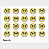 Sticker Rond sourire (Feuille)