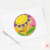 STICKER ROND SOURIRE (Enveloppe)