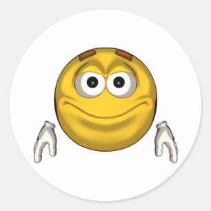 Sticker Rond Sourire