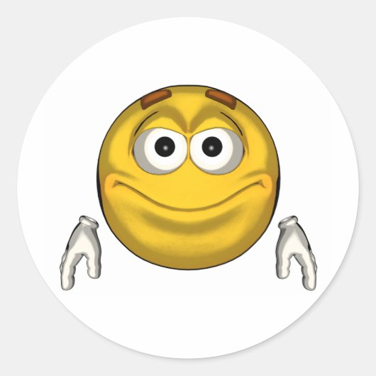 Sticker Rond Sourire (Devant)