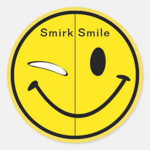Sticker Rond Sourire aux sourires