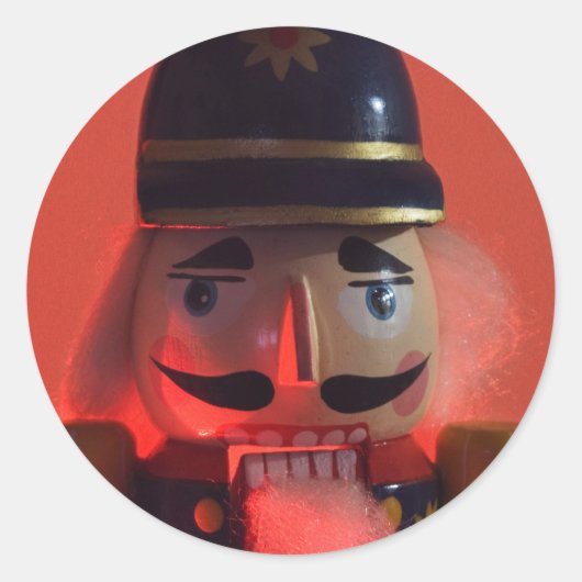 Sticker Rond sourire craqué (Devant)