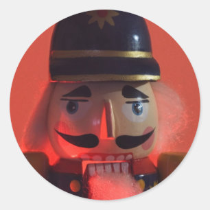 Sticker Rond sourire craqué