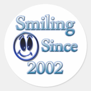 Sticker Rond Sourire depuis 2002