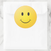 Sticker Rond Sourire jaune (Sac)