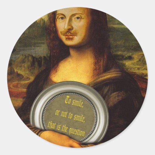 Sticker Rond Sourire Ou Ne Pas Sourire (Devant)