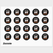 Sticker Rond Sourires Botiful Ghost Dentist Dent Halloween Dent (Feuille)