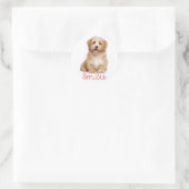 Sticker Rond Sourires Havanais Tan Chien Chien Chien Salut (Sac)