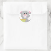 Sticker Rond Souris (Sac)