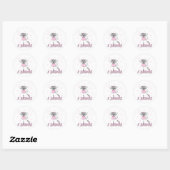 Sticker Rond Souris Ballet I Danse (Feuille)
