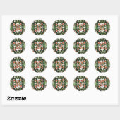 Sticker Rond Souris irlandaise Kaleidoscope Deux Saint Patrick (Feuille)