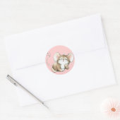 Sticker Rond Souris Kissy (Enveloppe)