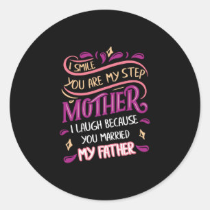 Sticker Rond Souris Tu Es Mon Pas Mère Je Ris Père