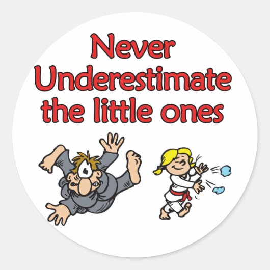 Sticker Rond Sous-estimer (Devant)