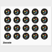 Sticker Rond Sous-groupe des partis atomiques Funny Science Pun (Feuille)