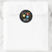 Sticker Rond Sous-groupe des partis atomiques Funny Science Pun (Sac)