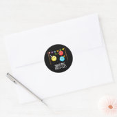 Sticker Rond Sous-groupe des partis atomiques Funny Science Pun (Enveloppe)