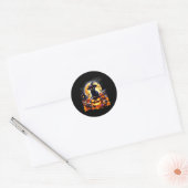 Sticker Rond Sous la lune (Enveloppe)