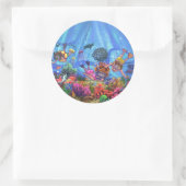 Sticker Rond Sous la mer (Sac)