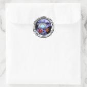 Sticker Rond Sous la mer (Sac)