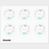 Sticker Rond Sous la mer Anniversaire (Feuille)