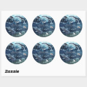 Sticker Rond Sous la mer | Ocean Birthday Party (Feuille)