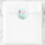 Sticker Rond Sous la mer Sirène Anniversaire Favor (Sac)