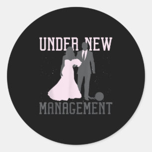 Sticker Rond Sous le nouvel anniversaire du Mariage de la direc