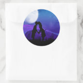 Sticker Rond Sous les étoiles (Sac)