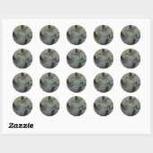 Sticker Rond Sous l'océan (Feuille)