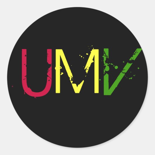 Sticker Rond Sous mon vaudou (Devant)