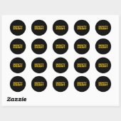 Sticker Rond Sous-shérif avant arrière Imprimer l'application d (Feuille)