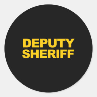 Sticker Rond Sous-shérif avant arrière Imprimer l'application d